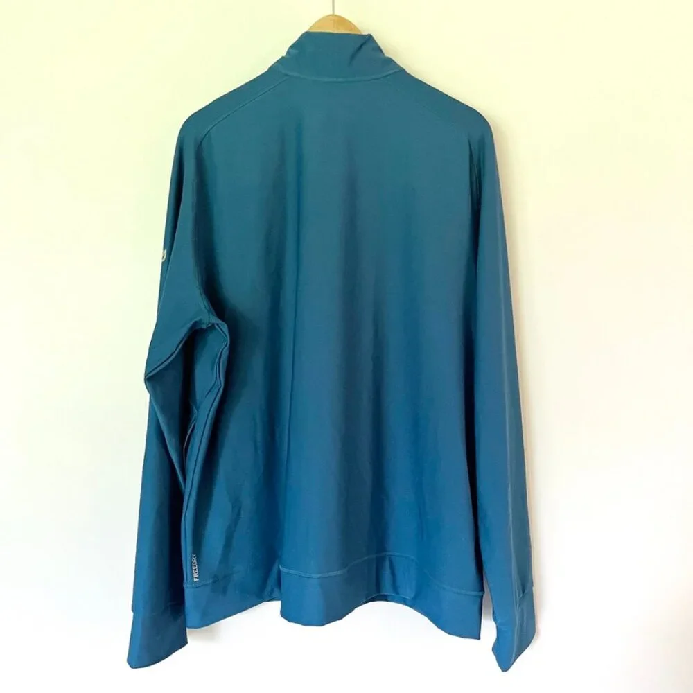 Eddie‎ Bauer Jacket Size XL Mens Teal Blue Motion Full Zip Freedry Activewear